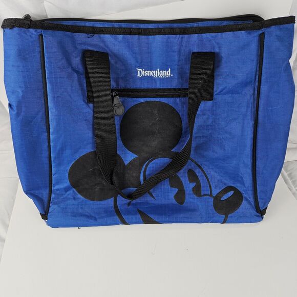 Disney Disneyland Resort Mickey Mouse Tote / Beach Bag Large Blue & Black - Picture 1 of 12